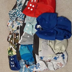 Cloth Diapers Lot with Inserts